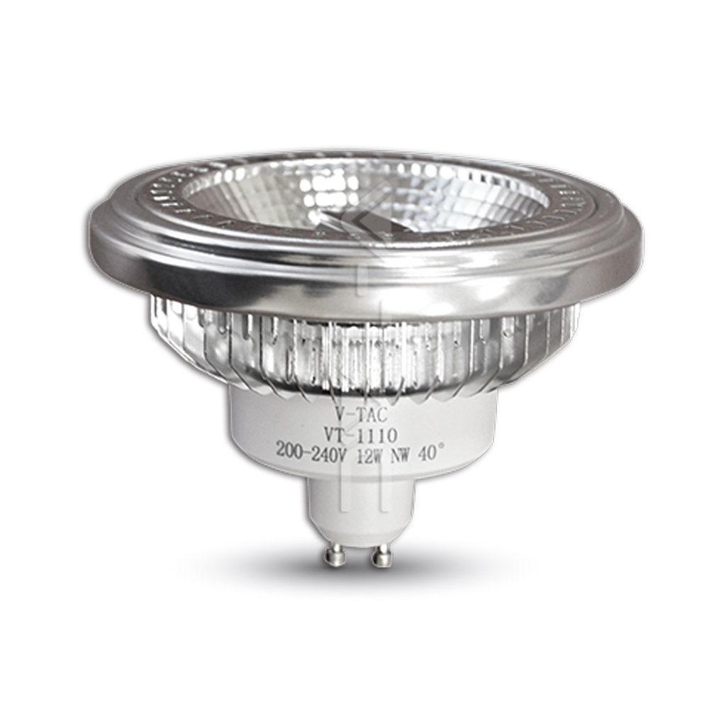 LED 12W GU10 900lm 4500K 220-240V AR111 IP20 40°