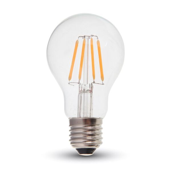 Bec LED clasic 4W filament E27 A60 2700K, 400lm, 300°