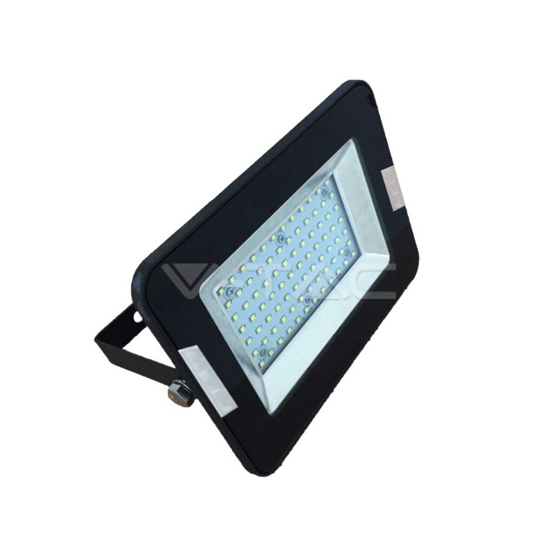 LED Floodlight 30W black SMD 6000K, 2550lm, IP65