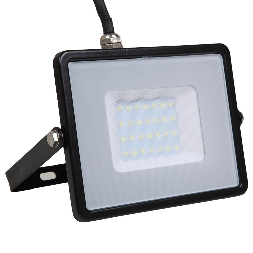 LED Floodlight 30W, 830, 2400lm, IP65, 230V, black