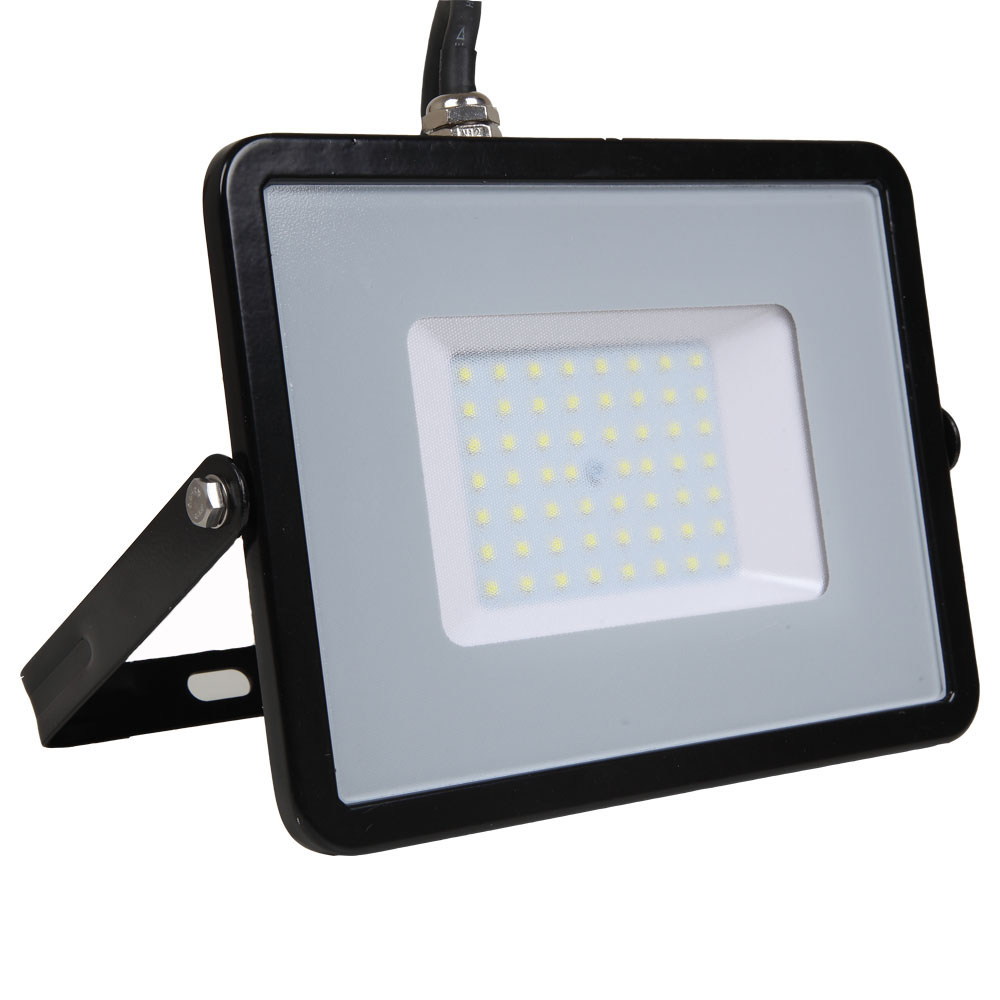 LED Floodlight 50W 4000lm 6400K 220-240V IP65 100° black