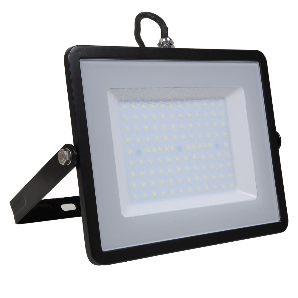 LED Floodlight 100W 8000lm 3000K 220-240V IP65 100° black