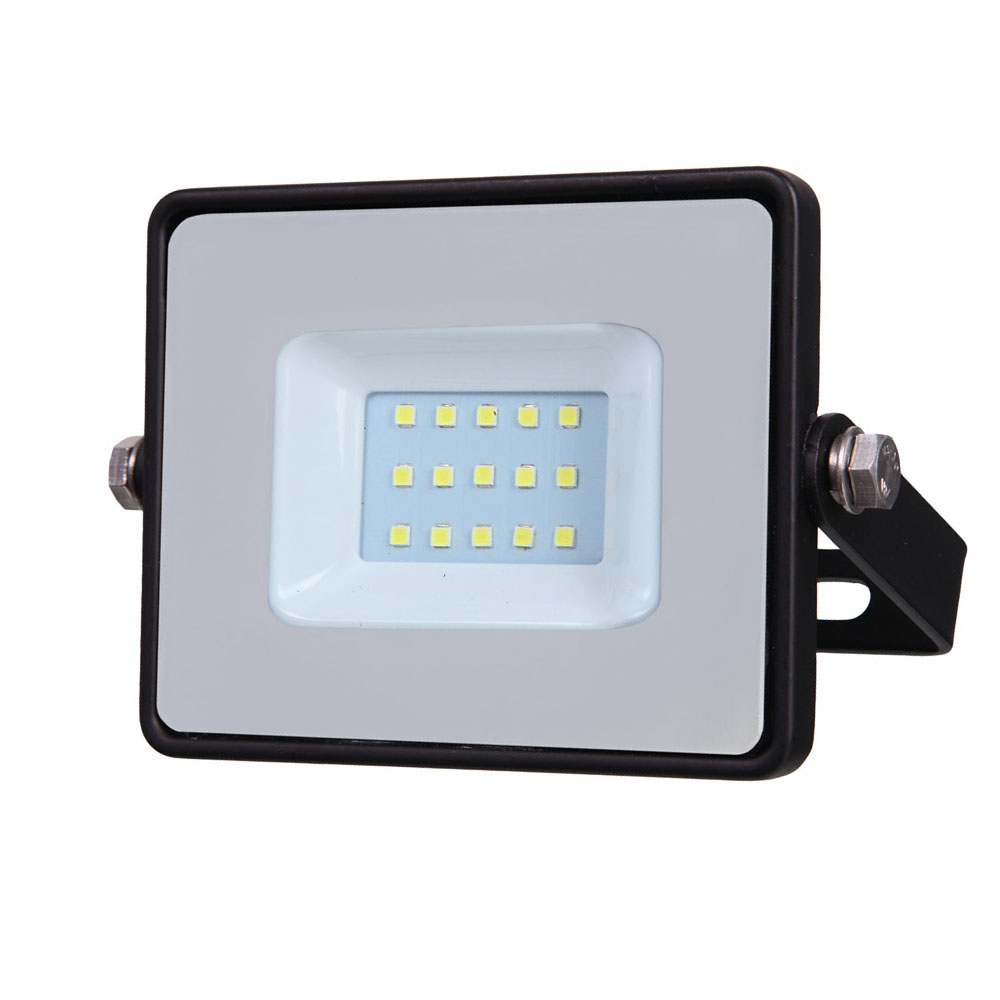 LED Floodlight 10W, 840, 800lm, IP65, 230V, black