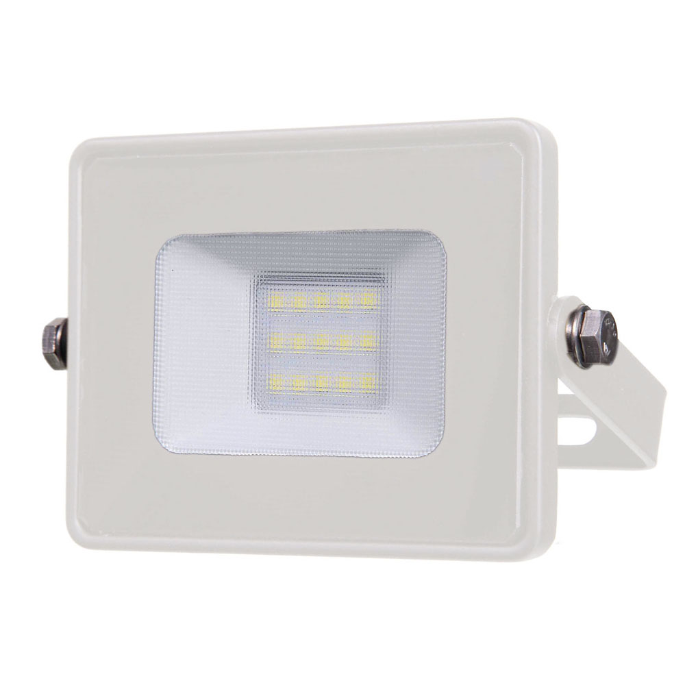 LED Floodlight 10W 800lm 6400K 220-240V IP65 100° white