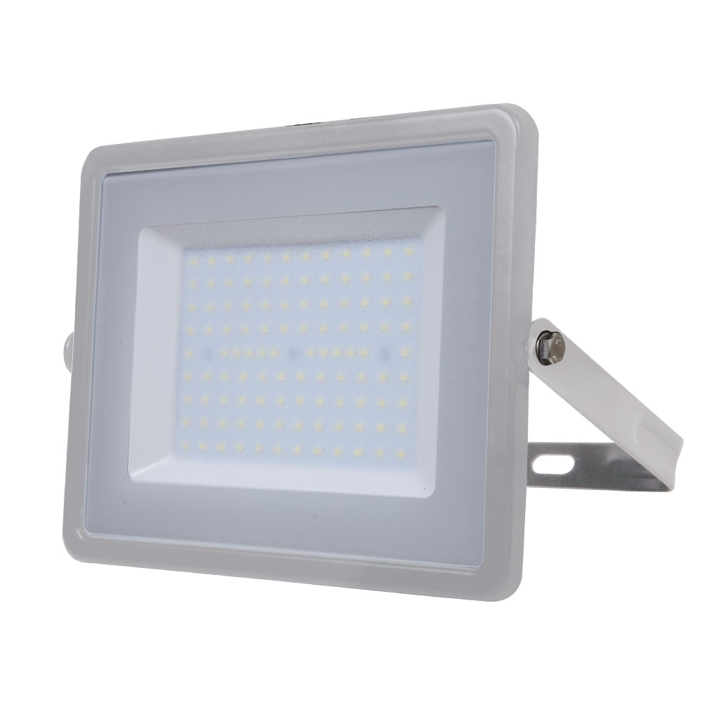 LED Floodlight 100W 8000lm 3000K 220-240V IP65 100° grey