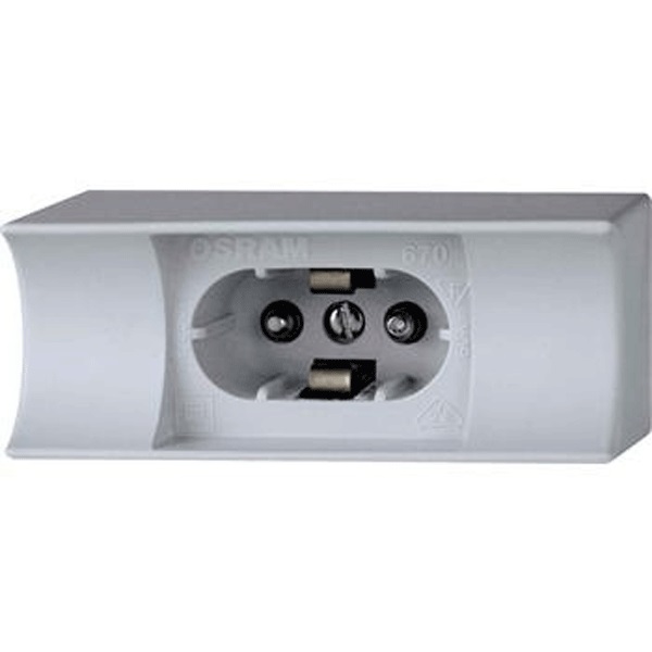 RAL1 Holder for socket S14d, for lamps with 1 socket, grey