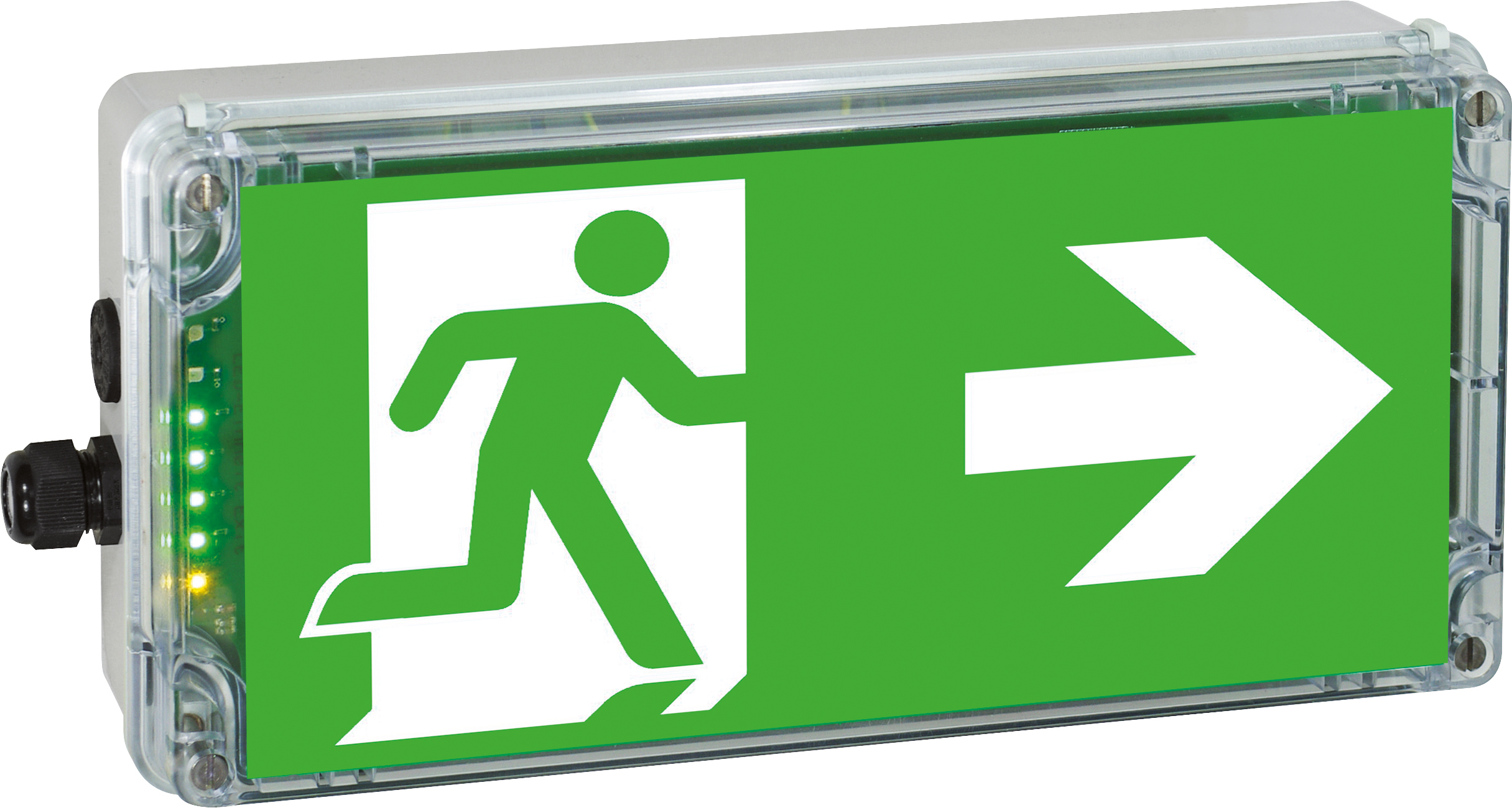 EX-protected emerg.luminaire EXIT 2 N zone2/22 LED3h 230 VAC