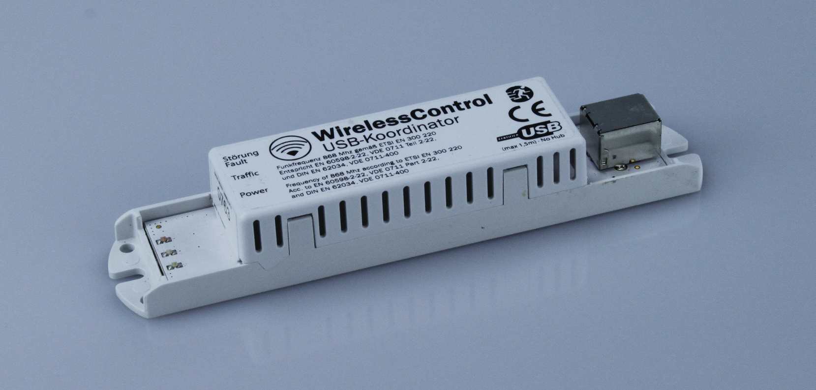 Coordinator USB to WirelessControl network