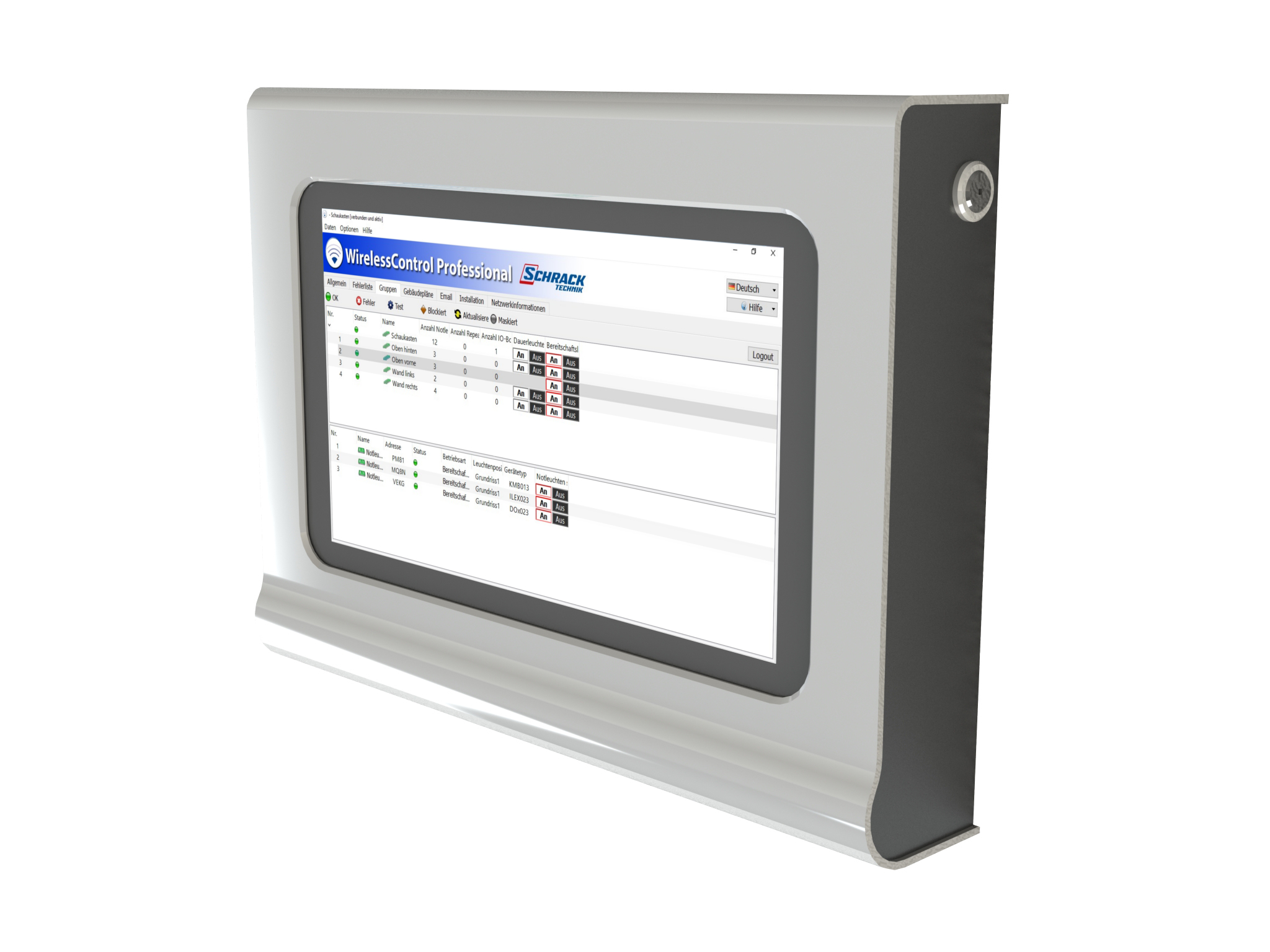 Netbook Touch5 incl. wall housing WirelessControl Software