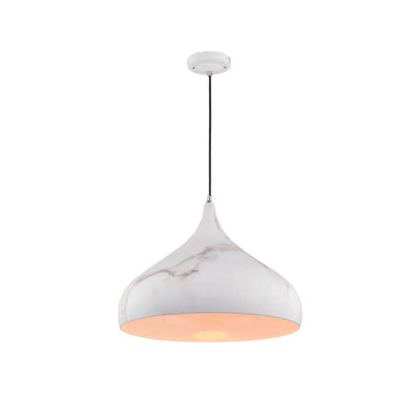 MARBLE-1D PENDANT 1XE27 WHITE D420mm