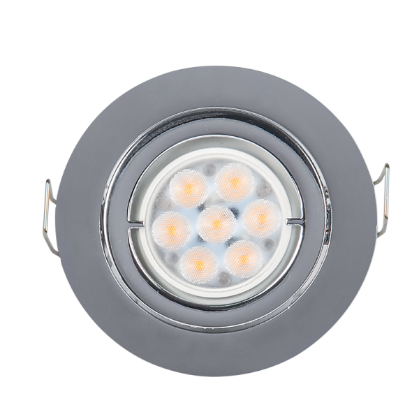 LED METAL ROUND DOWNLIGHT LED7 6W 2700K SN