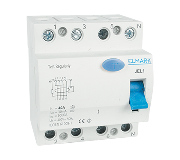 RESIDUAL CURRENT DEVICE JEL1 4P 10A/300mA OMEGA