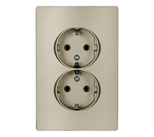 ELMARK RHYME GERMAN TYPE SOCKET (DOUBLE) CHAMPAGNE