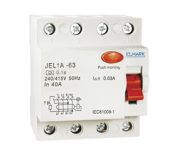 RESIDUAL CURRENT DEVICE JEL1A 4P 10A/30mA