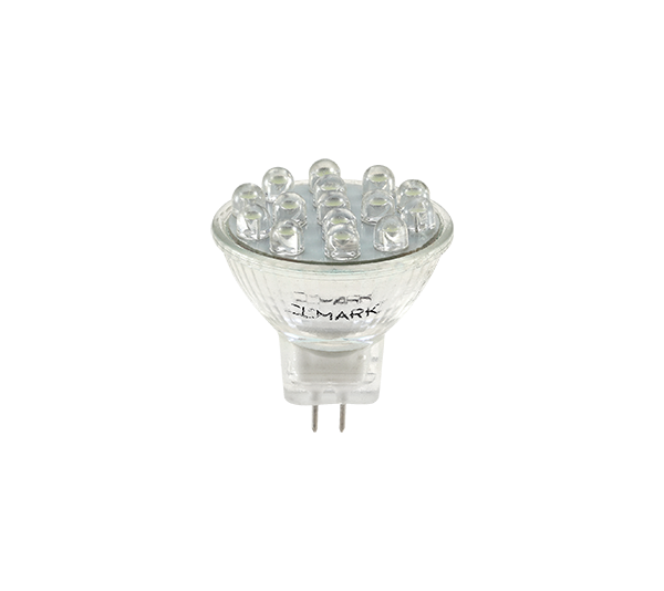 Bec cu leduri LED15 MR11, 0,75W, 12V lumina verde