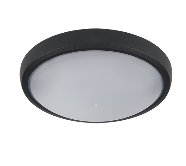 LED LAMP OVAL BRLED 12W BLACK IP54