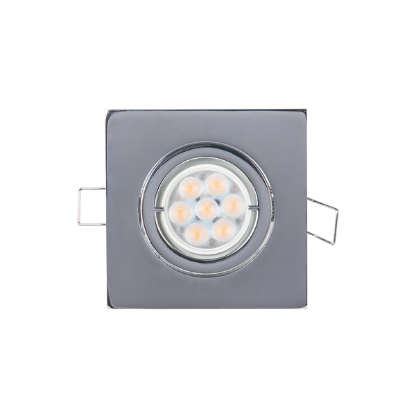 LED METAL SQUARE DOWNLIGHT LED7 6W 2700K CHROME