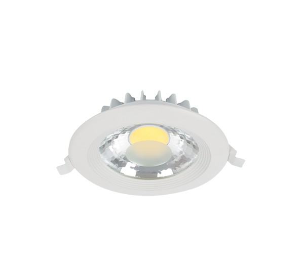 RDLCOB ROUND DOWNLIGHT 10W 2700K-3000K 230V WHITE