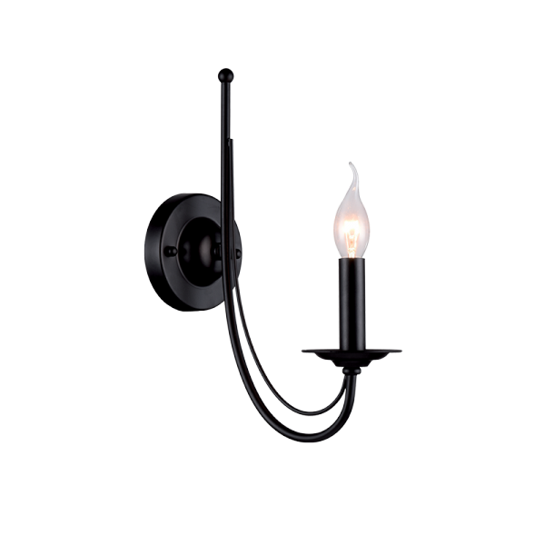 ANGELA WALL LAMP 1XE14 BLACK