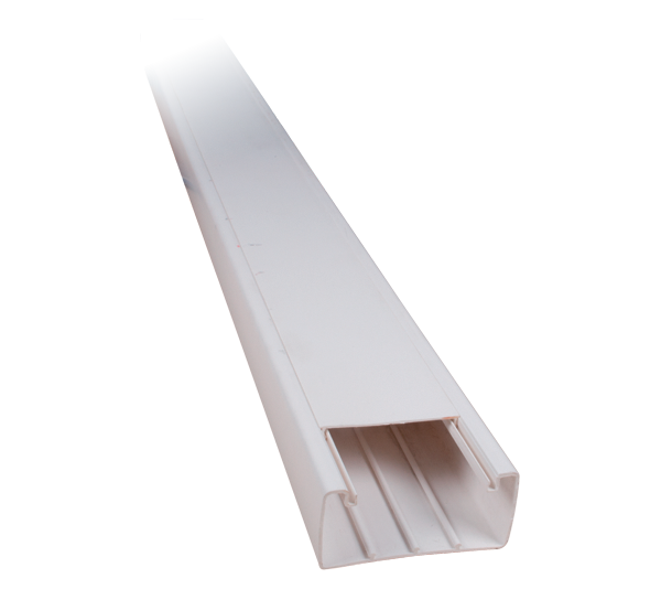 2m.40X40 ADHESIVE PLASTIC CABLE TRUNKING