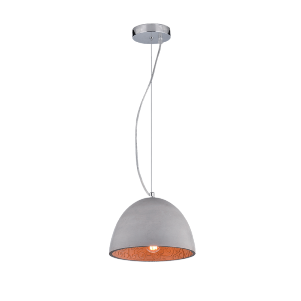 CIMENT-1C PENDANT 1XE27 D250mm