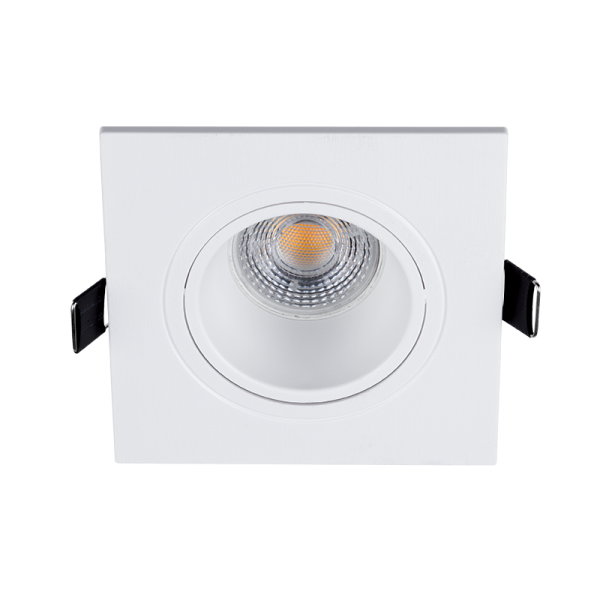 LED PLASTIC SQUARE DOWNLIGHT PAR 16 COB 7W 4000-43