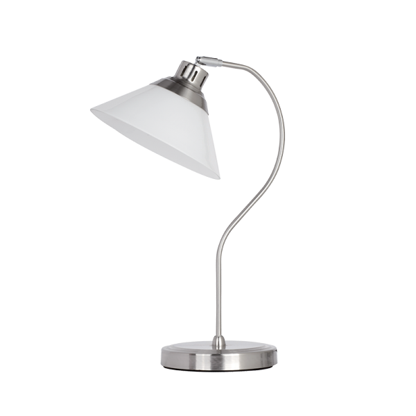 MOLLY TABLE LAMP 1XE27 SATIN NICKEL