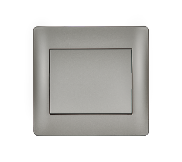 ELMARK RHYME ONE BUTTON CROSS SWITCH GREY METALLIC