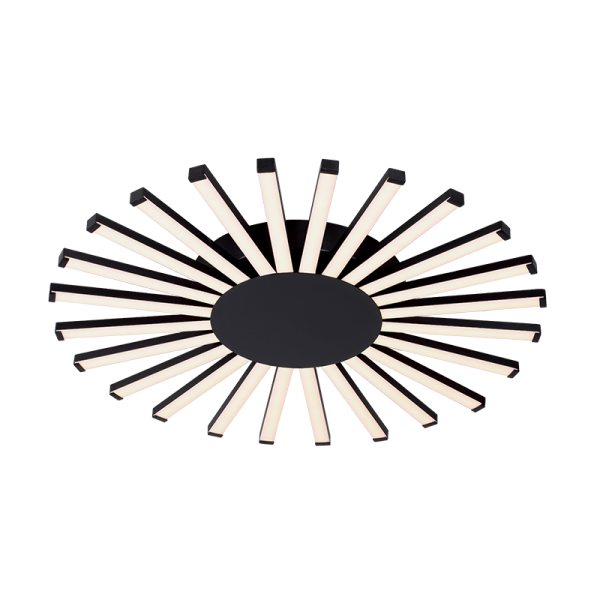 CANDELABRU LED JOSEY 96W / 3000K D575XH50MM NEGRU