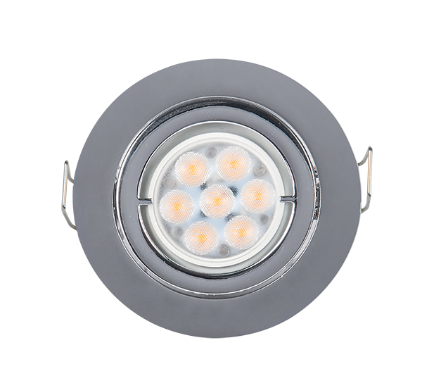 LED METAL ROUND DOWNLIGHT HIGH POWER 6W 2700-3000K