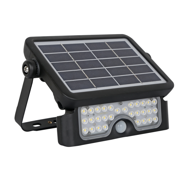 SOLAR LED FLOOD LIGHT WITH SENSOR 5W IP65