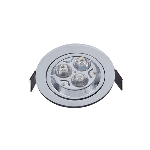 LED METAL ROUND DOWNLIGHT LED3 3W 2700K CHROME