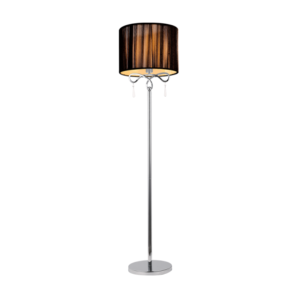 LILLY FLOOR LAMP 1XE27 CHROME D400X1585mm