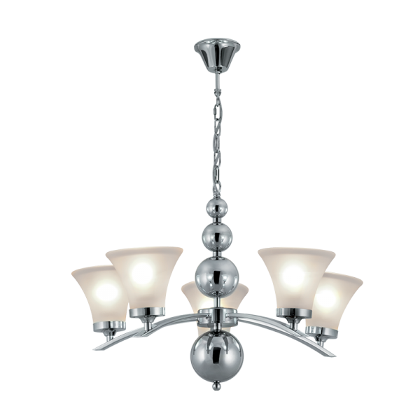 DARA CHANDELIER 5xE27 CHROME