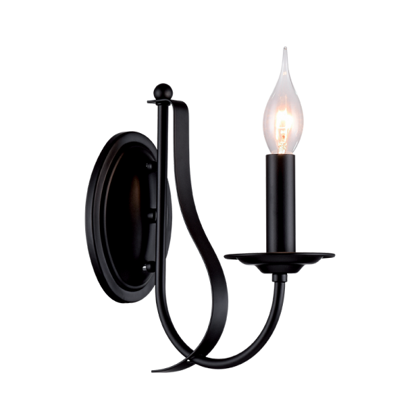 AMANDA WALL LAMP 1XE14 BLACK