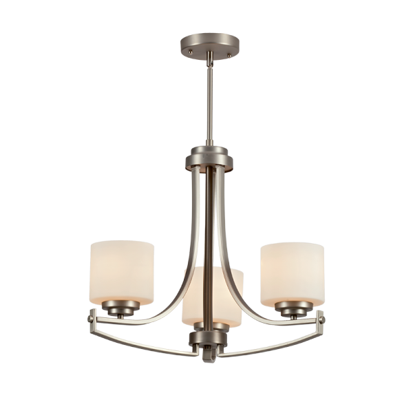 ERIN CHANDELIER 3XE27 SATIN NICKEL