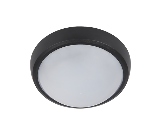 LED LAMP ROUND BRLED 6W BLACK IP54