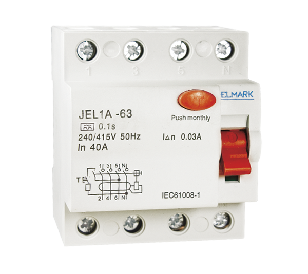 RESIDUAL CURRENT DEVICE JEL1A 4P 80A/30mA