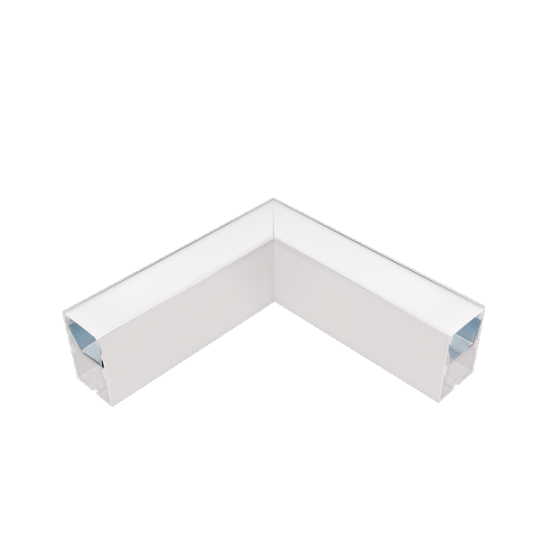 L-CORNER FOR LED PROFILES S48 WHITE SURFACE