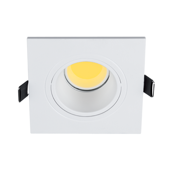 LED PLASTIC SQUARE DOWNLIGHT COB 7W 2700-3000K WHI