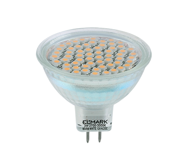 BEC CU LED60SMD3528 3W GU5,3 12V ROSU